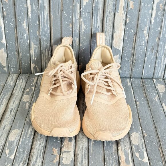 Adidas NMD R1 Women's Sneakers Running Shoe Athletic Footwear Peach Trainer Sz 6 - Picture 3 of 13